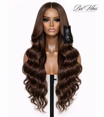 Chestnut Brown 13x4 HD 200% Density Frontal Wig