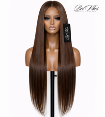 Chestnut Brown 13x6 HD 200% Density Frontal Wig