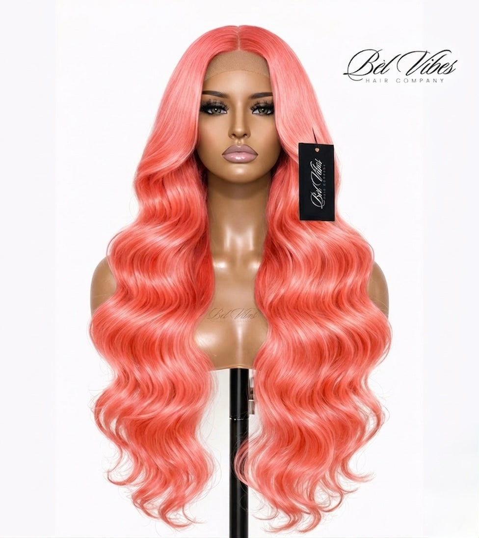 Rose Pink 13x6 HD 200% Density Frontal Wig