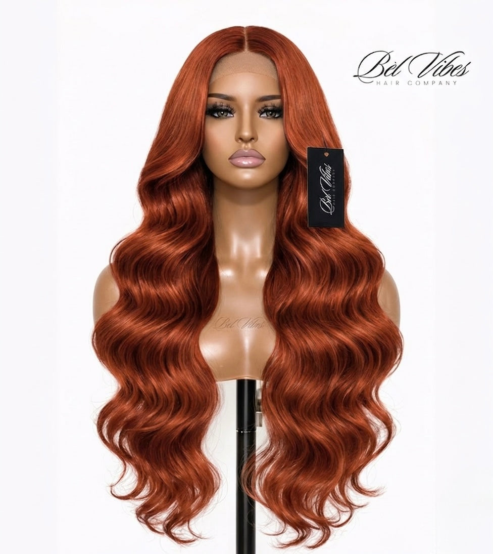 Copper Auburn 13x6 HD 180% Density Frontal Wig