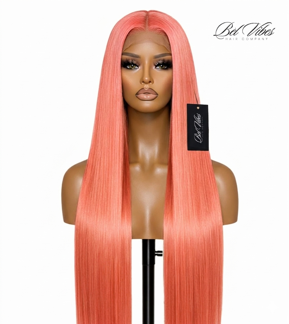 Rose Pink 13x4 HD 200% Density Frontal Wig